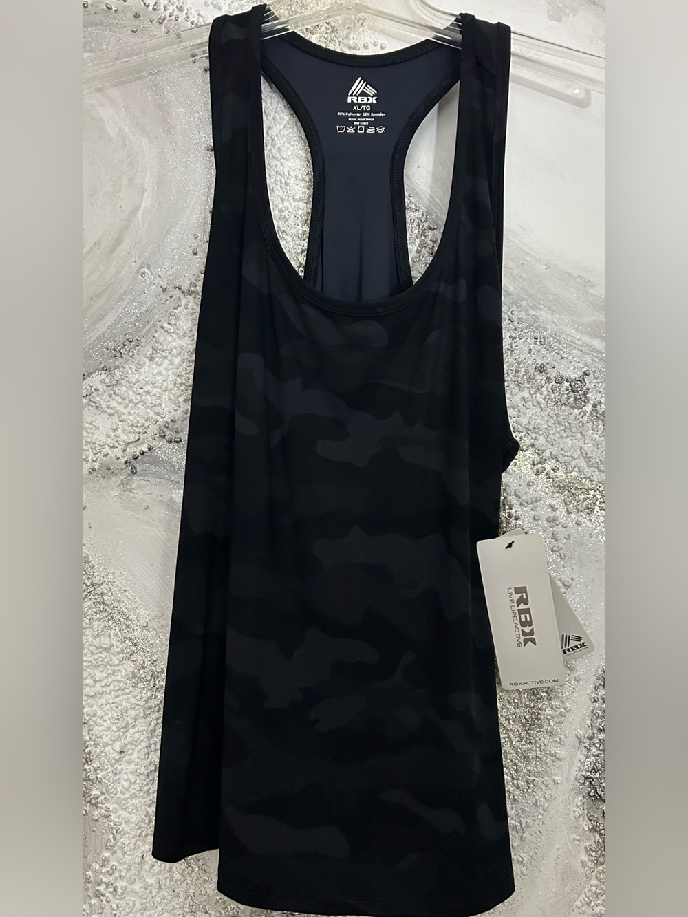 RBX Black Camo Racerback Tank